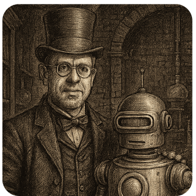 Skip Miller and Robot